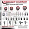 Service Caster 3'' Red Poly Wheel Swivel 7/16'' Grip Ring Stem Caster Set 2 Brakes, 4PK SCC-GR20S314-PPUB-RED-TLB-716138-2S2 - alternate 5